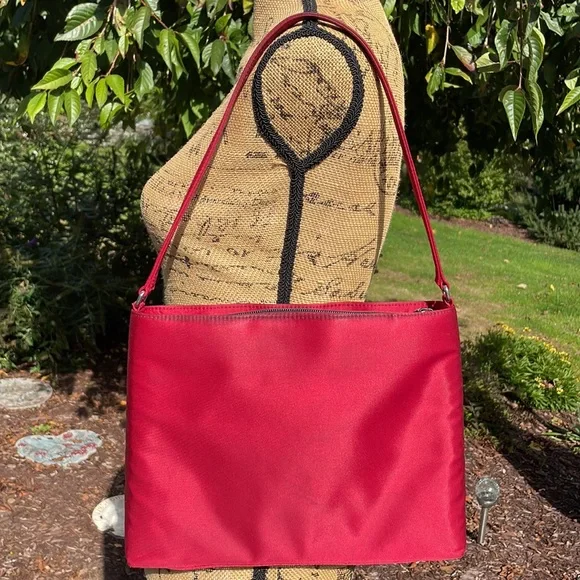 Vintage Kate Spade Cranberry Color Shoulder Bag. 8 X 11.  Pre-loved. - Picture 2 of 14